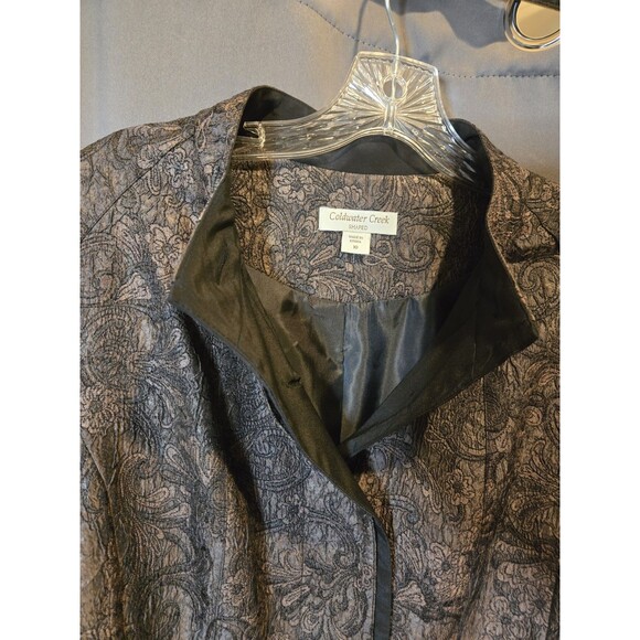 Coldwater Creek Womens Jacket Blazer Paisley Long Sleeves, Size 10 - Picture 7 of 8